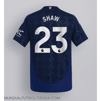Camiseta Manchester United Luke Shaw #23 Segunda Equipación Replica 2024-25 mangas cortas Camiseta Manchester United Luke Shaw #23 Segunda Equipación Replica 2024-25 mangas cortas